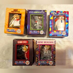Variety of 5 Dr Simi Mini Figure Keychains